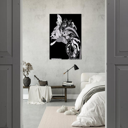 LIFE FORCE - MC Escher Brushed Aluminum Print - 70x100 cm / 28x40 inches | MC Escher Aluminum Print | MC Escher Prints