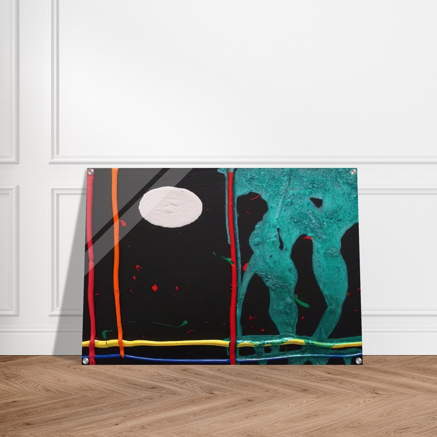 Watching 20-1-07 - 2007 - John Hoyland Acrylic Print - 70x100 cm / 28x40″ inches