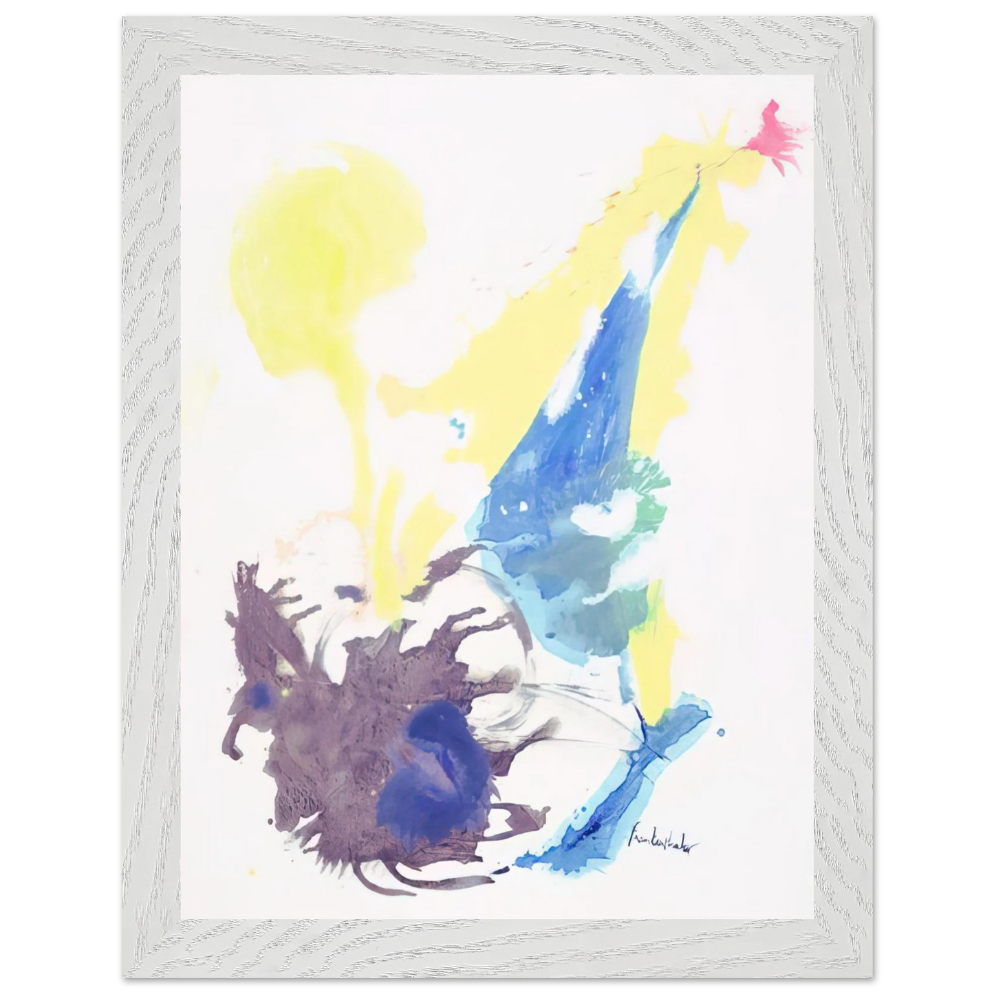 Helen Frankenthaler - Moving Day - 1961 Wall art - 70x100 cm / 28x40 inches - Premium Wooden Framed Poster With Fine Art Paper-canvas - Black frame