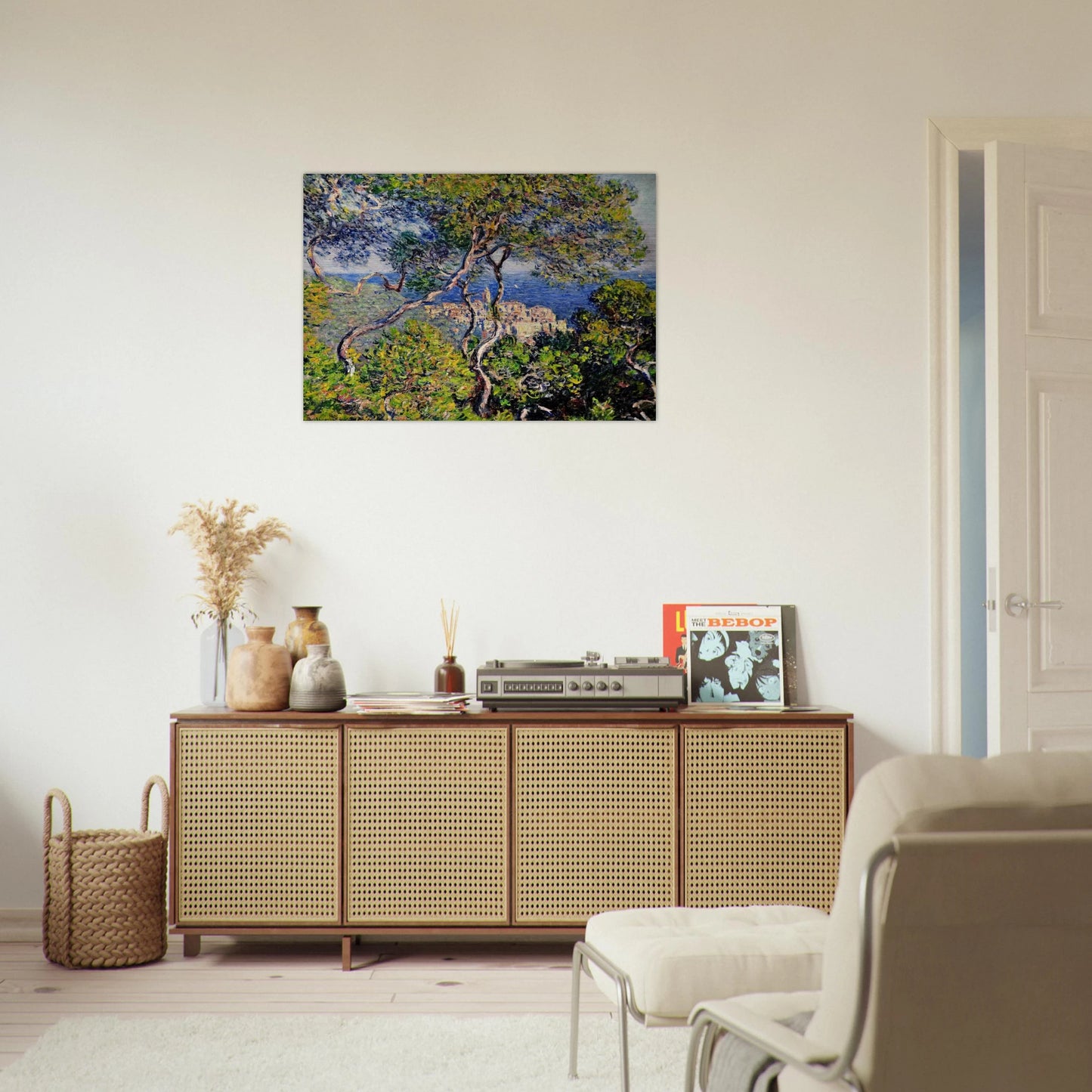 Bordighera - claude monet Brushed Aluminum Print - 70x100 cm / 28x40 inches | claude monet Aluminum Print | claude monet Prints