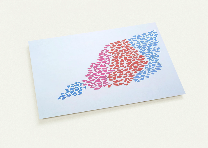 Confetti Pattern Portfolio #2 - 1973 By Robert Goodnough Pack of 10 Post Cards | Robert Goodnough Post Cards | A6 (10.5 x 14.8 cm) - 4.1 x 5.8 inches