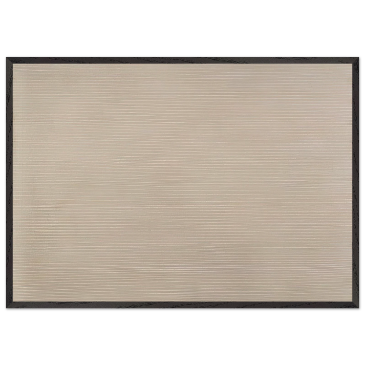 Peach Glow - 1958 - Gene Davis 70x100 cm / 28x40 inches Framed Art Print – Black Wooden Frame