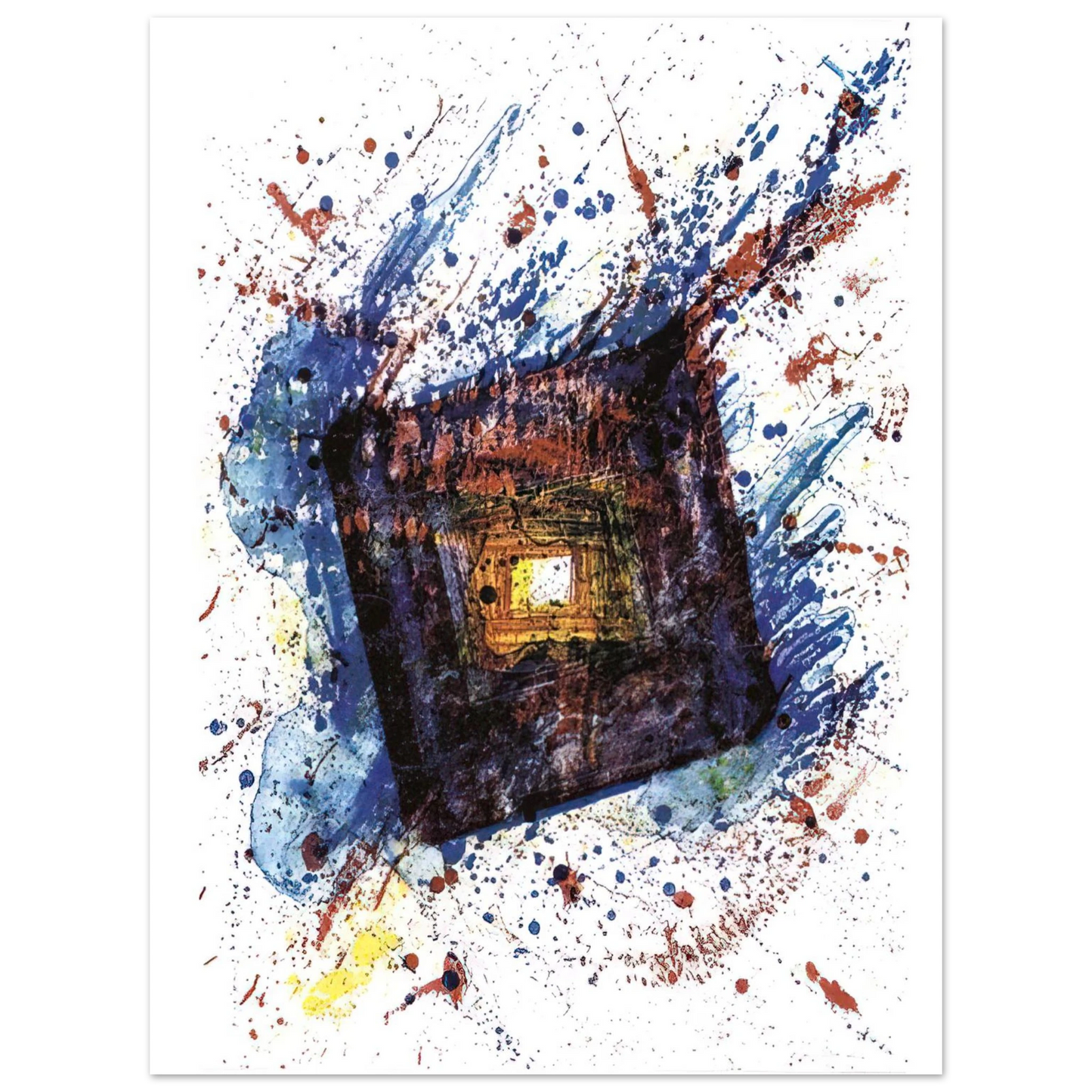Sam Francis - Falling Star  L. L249   75x100 cm / 30x40inches Fine Art Poster