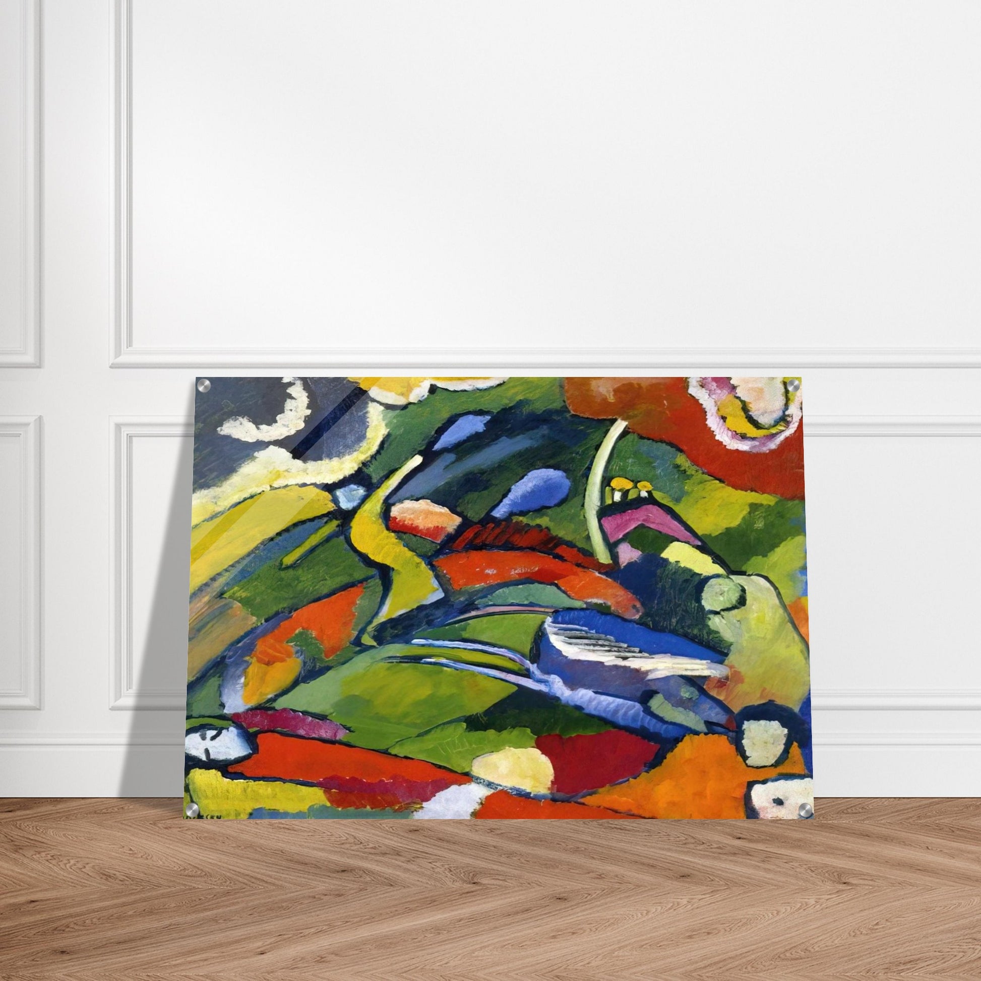 TWO RIDERS AND RECLINING FIGURE - Wassily Kandinsky Acrylic Print - 70x100 cm / 28x40″ inches | Wassily Kandinsky Wall Art | Wassily Kandinsky Prints