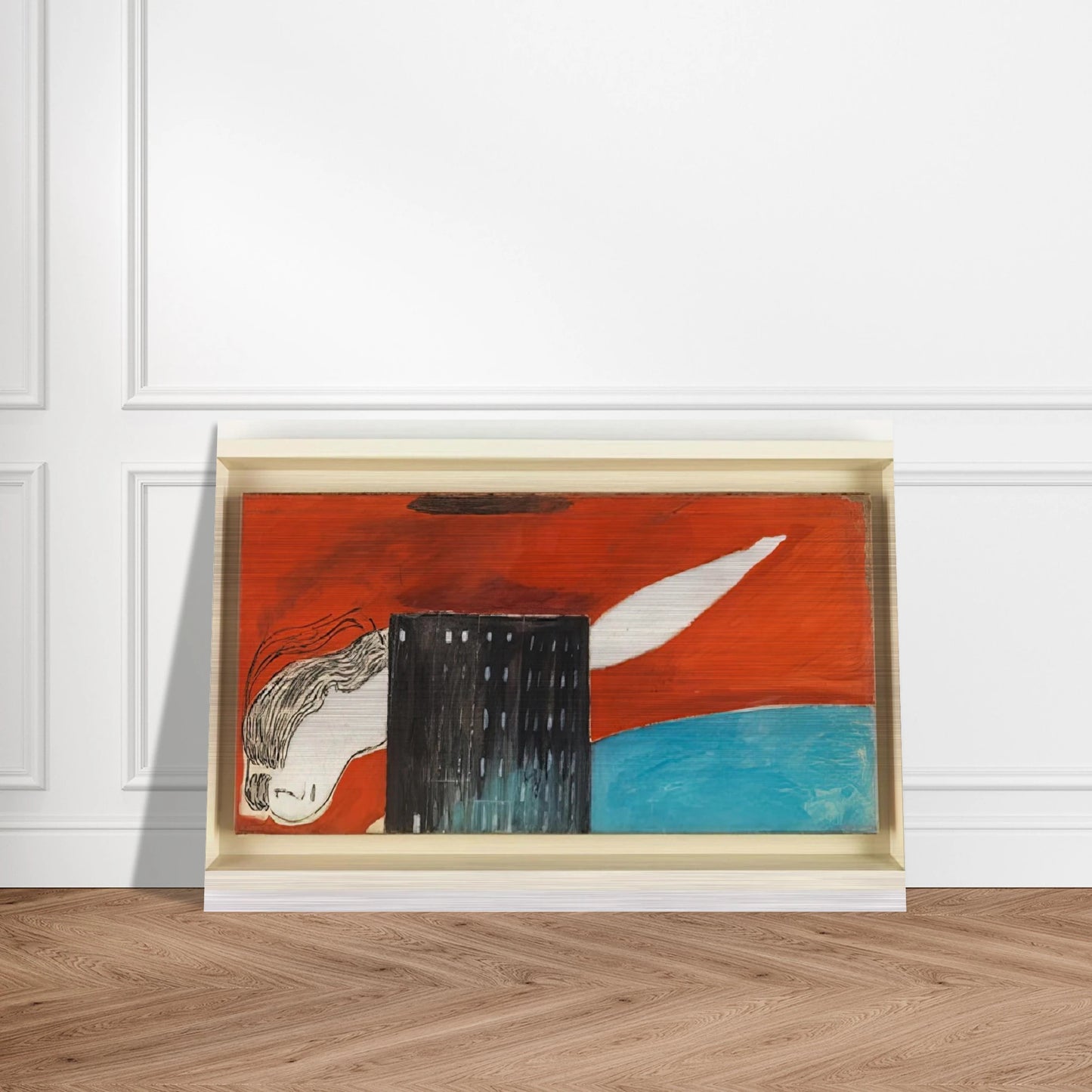 FALLEN WOMAN FEMME MAISON 1947 - Louise Bourgeois Brushed Aluminum Print - 70x100 cm / 28x40 inches | Louise Bourgeois Aluminum Print | Louise Bourgeois Prints
