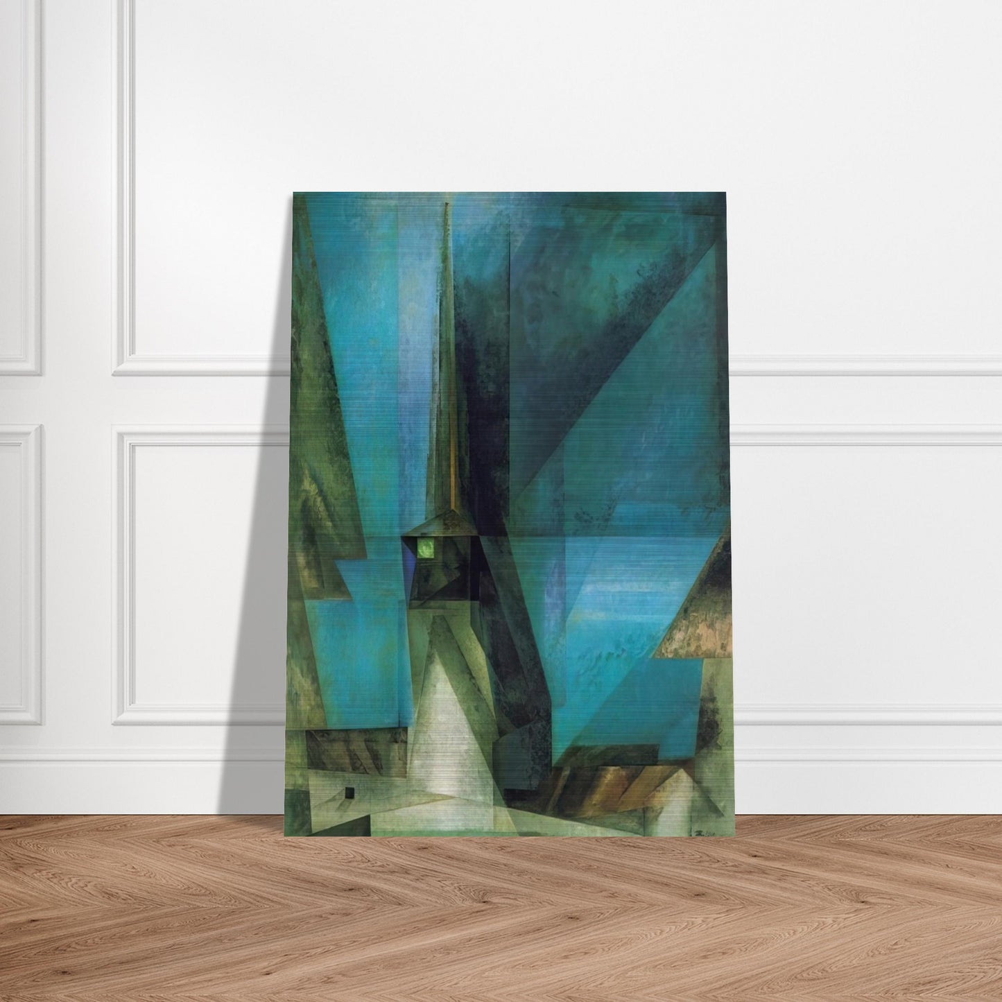 GELMERODA XIII 1936 - Lyonel Feininger Brushed Aluminum Print - 70x100 cm / 28x40 inches | Lyonel Feininger Aluminum Print | Lyonel Feininger Prints