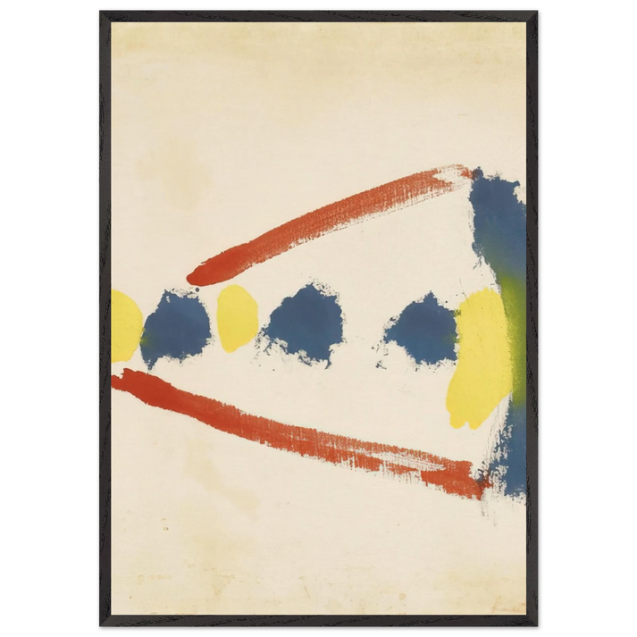 Untitled - 1965 N1 - Helen Frankenthaler 70x100 cm / 28x40 inches Framed Art Print – Black Wooden Frame