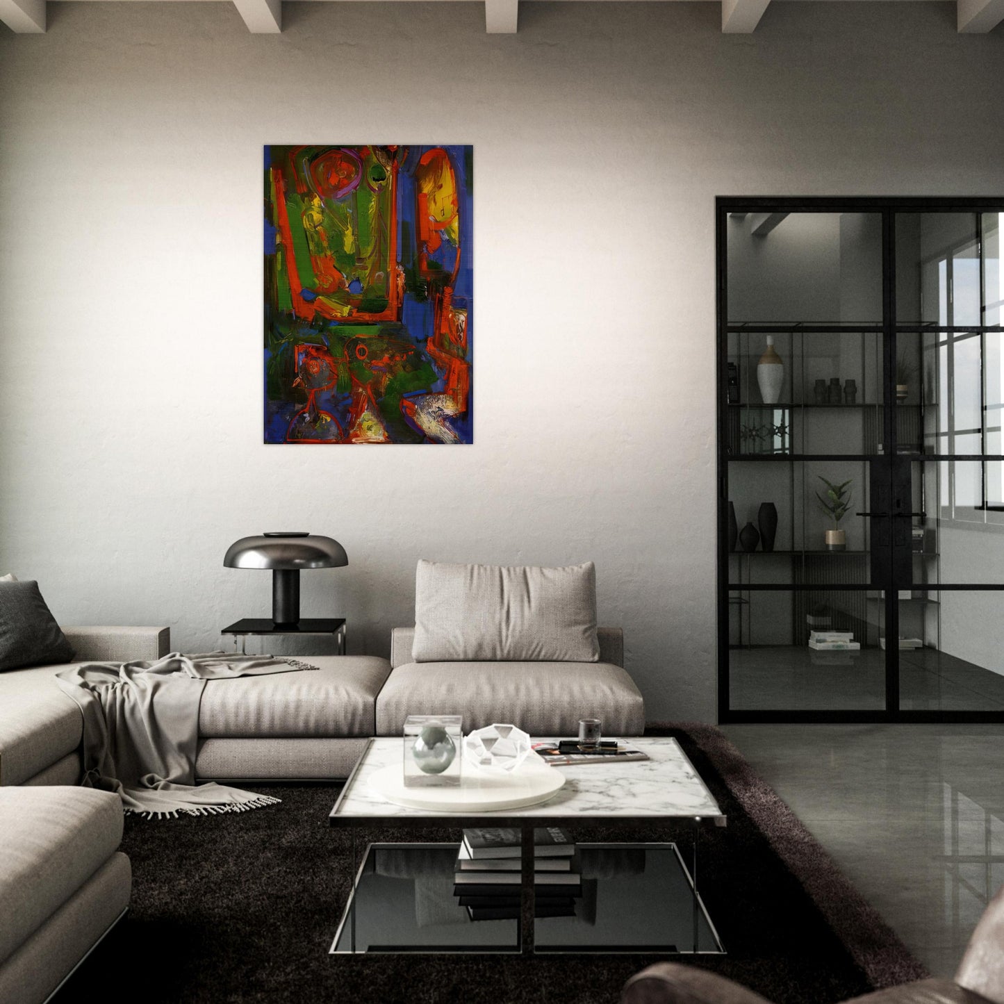 Asklepois - Hans Hofmann Brushed Aluminum Print - 70x100 cm / 28x40 inches | Hans Hofmann Aluminum Print | Hans Hofmann Prints