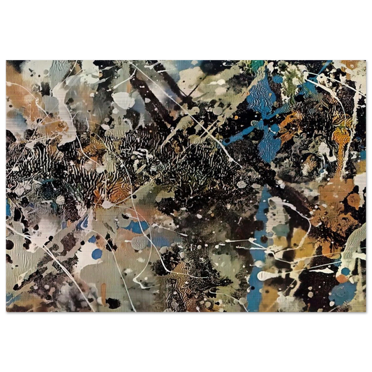 NOT_DETECTED_185248 - Jackson Pollock Brushed Aluminum Print - 70x100 cm / 28x40 inches | Jackson Pollock Aluminum Print | Jackson Pollock Prints