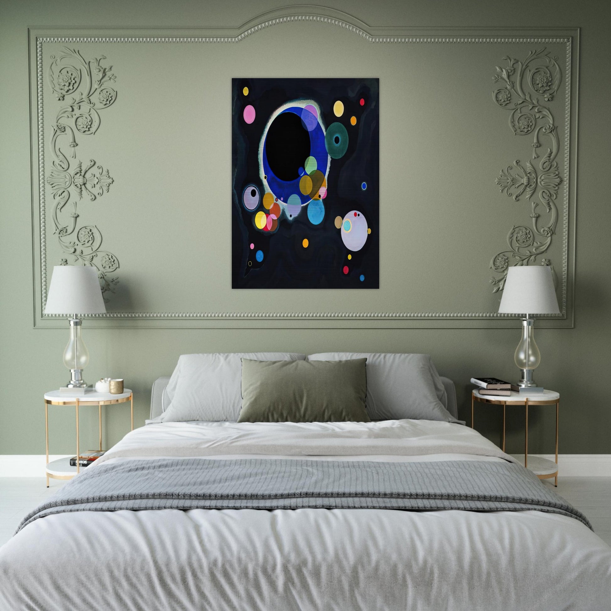 SEVERAL CIRCLES 1926 - Wassily Kandinsky Brushed Aluminum Print - 70x100 cm / 28x40 inches | Wassily Kandinsky Aluminum Print | Wassily Kandinsky Prints