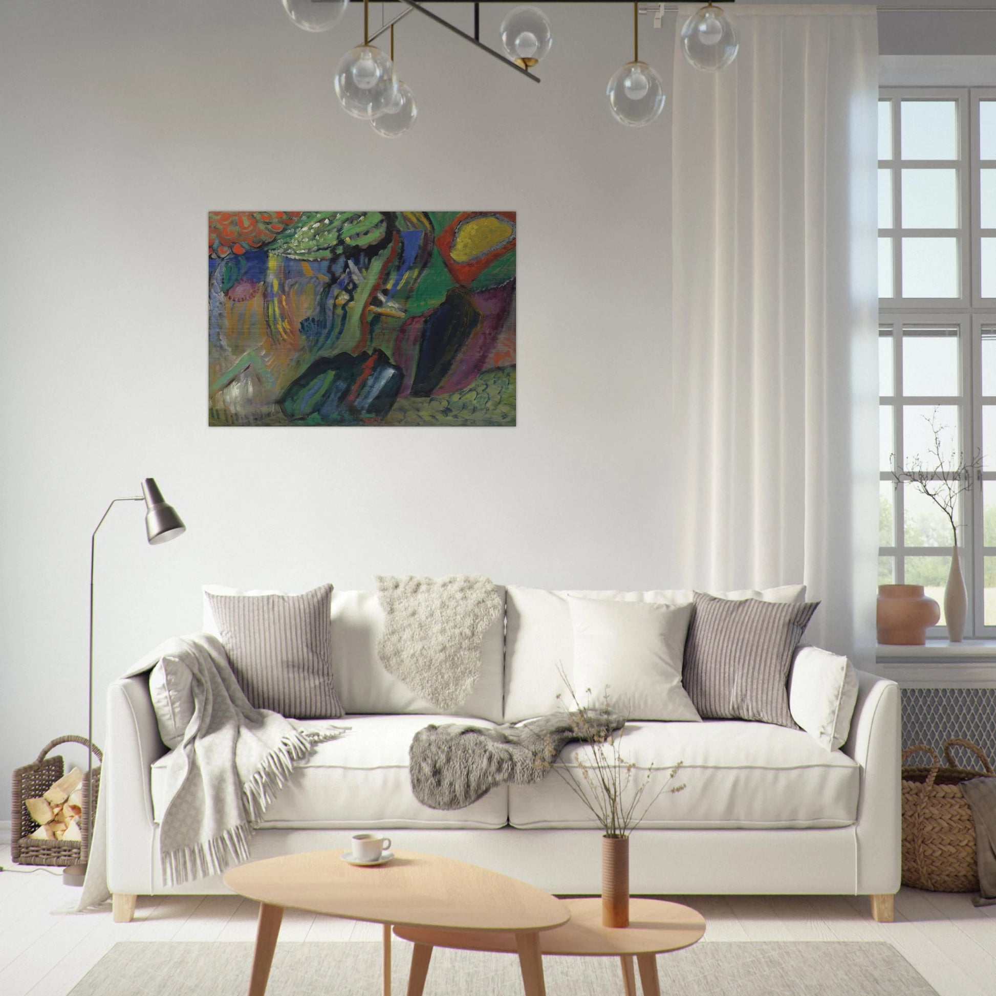 ABSTRACT COMPOSITION - Gabriele Munter Brushed Aluminum Print - 70x100 cm / 28x40 inches | Gabriele Munter Aluminum Print | Gabriele Munter Prints