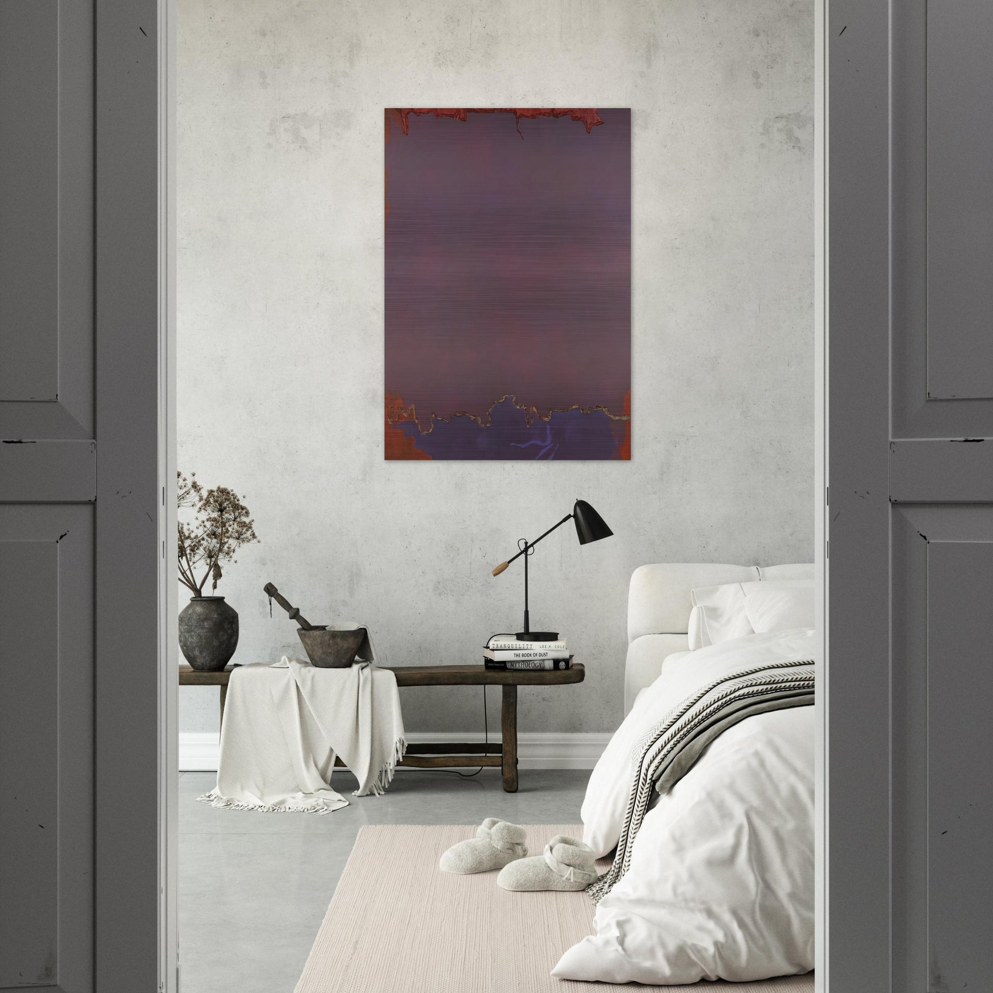 Infinity Field - 1973 - Theodoros Stamos Brushed Aluminum Print - 70x100 cm / 28x40 inches | Theodoros Stamos Aluminum Print | Theodoros Stamos Prints