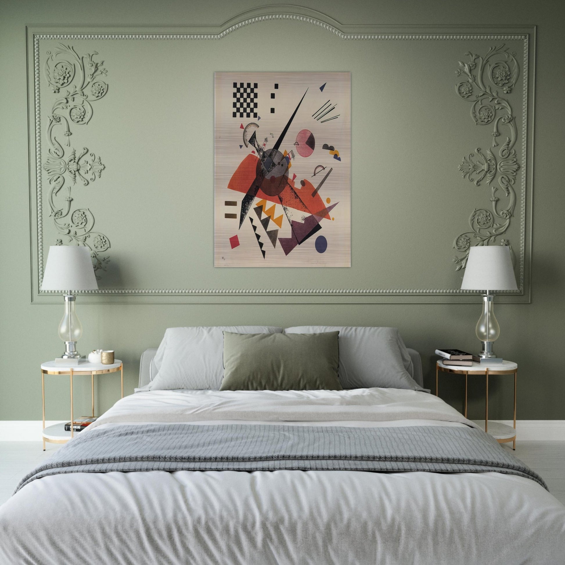 ORANGE 1923 - Wassily Kandinsky Brushed Aluminum Print - 70x100 cm / 28x40 inches | Wassily Kandinsky Aluminum Print | Wassily Kandinsky Prints