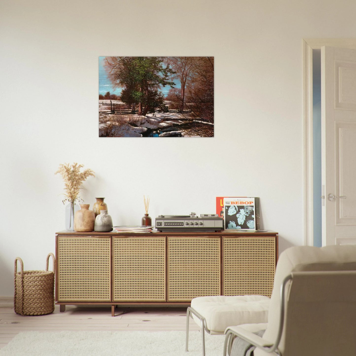 Promise of Spring - 1930 Canada - Frank Johnston Brushed Aluminum Print - 70x100 cm / 28x40 inches | Frank Johnston Aluminum Print | Frank Johnston Prints