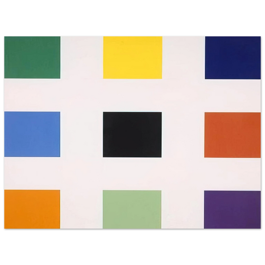 Ellsworth Kelly - Nine Squares  75x100 cm / 30x40inches Fine Art Poster