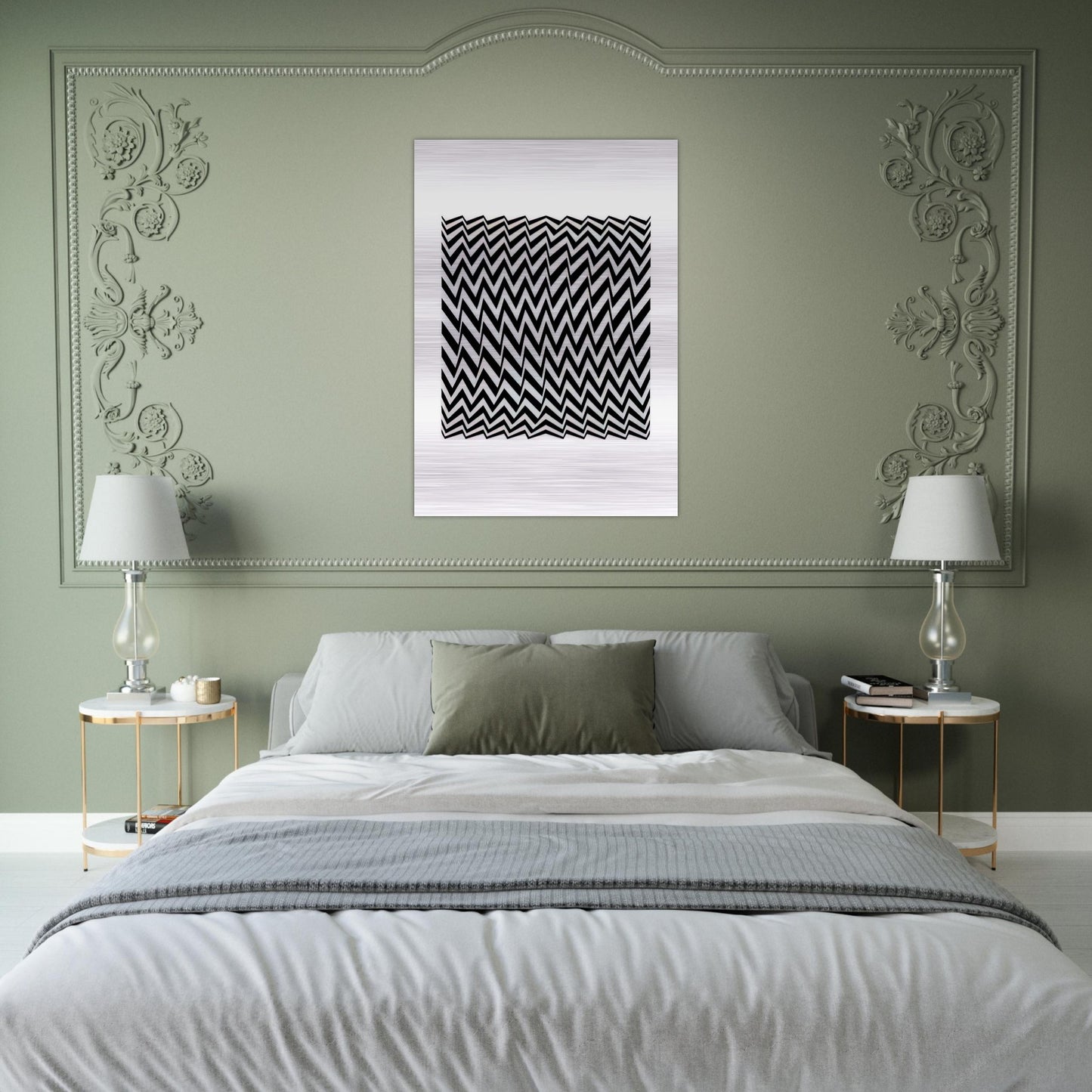FRAGMENT 3 1965 - Bridget Riley Brushed Aluminum Print - 70x100 cm / 28x40 inches | Bridget Riley Aluminum Print | Bridget Riley Prints