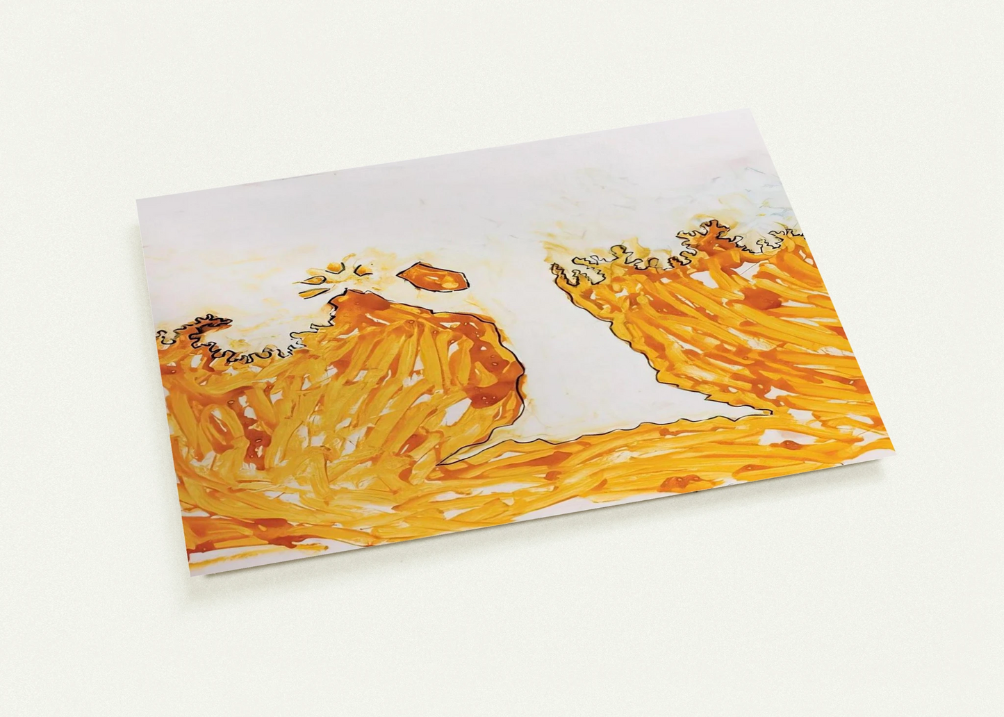 L'arbre en automne - Art Informel By Mario Schifano Pack of 10 Post Cards | Mario Schifano Post Cards | A6 (10.5 x 14.8 cm) - 4.1 x 5.8 inches