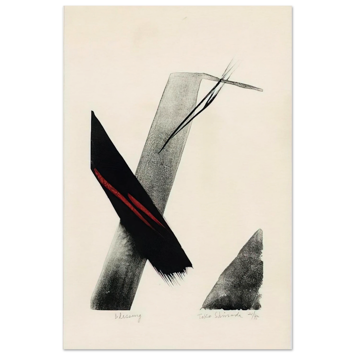 Blessing - 1983 - Toko Shinoda Art Prints - 100x150 cm / 40x60″ inches | Toko Shinoda Poster | Toko Shinoda Prints