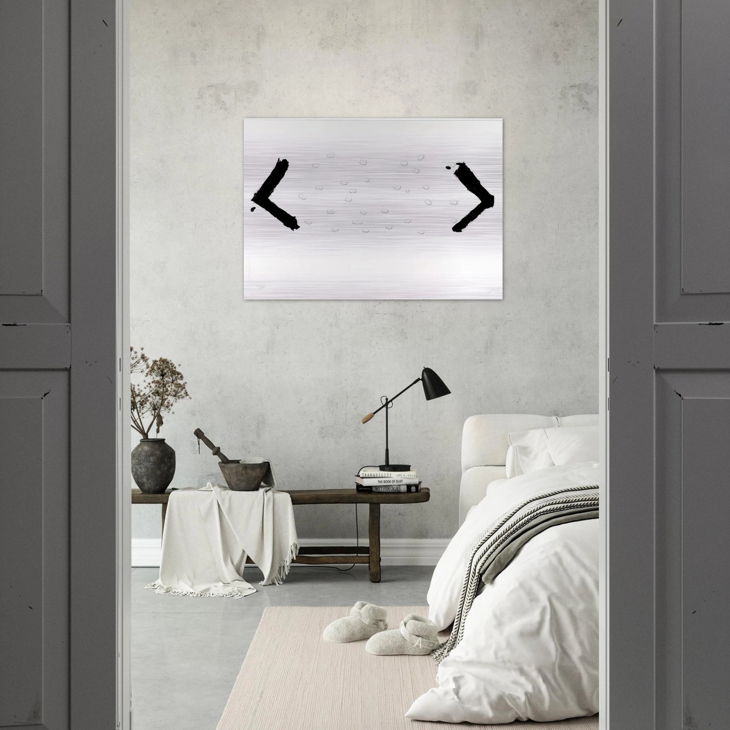 LES HARICOTS 1969 - Antoni Tapies Brushed Aluminum Print - 70x100 cm / 28x40 inches | Antoni Tapies Aluminum Print | Antoni Tapies Prints
