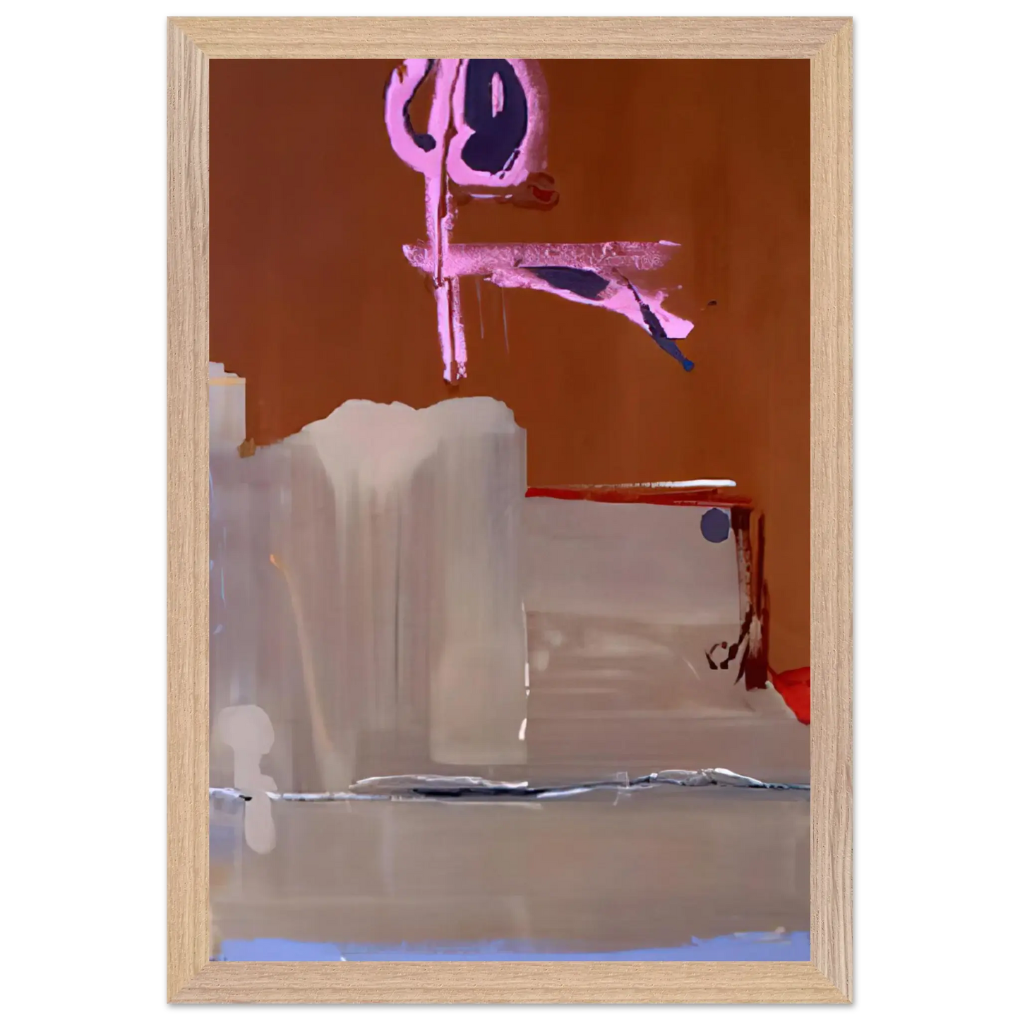 Helen Frankenthaler - Captain s Watch - 1986 Wall art - 27x35 cm / 11x14 Inches - Premium Wooden Framed Poster With Fine Art Paper - Wood frame