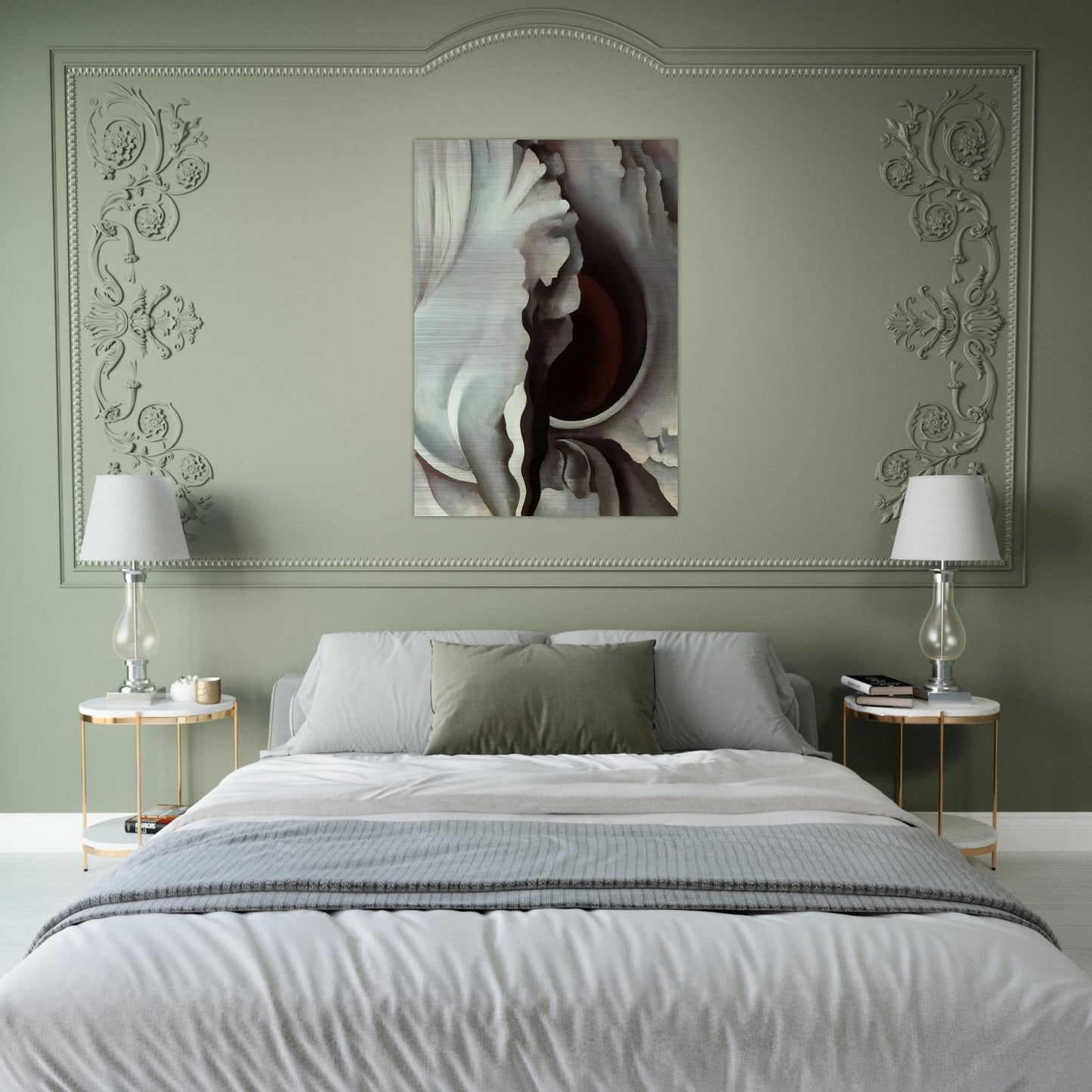 Black Iris - Georgia O'Keeffe Brushed Aluminum Print - 70x100 cm / 28x40 inches | Georgia O'Keeffe Aluminum Print | Georgia O'Keeffe Prints