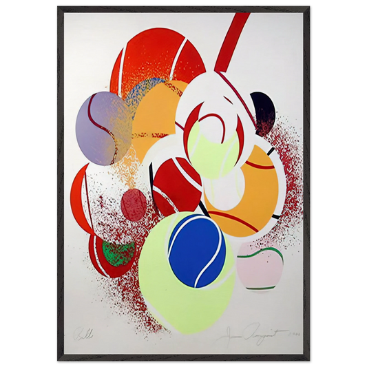 Balls - James Rosenquist 70x100 cm / 28x40 inches Framed Art Print – Black Wooden Frame
