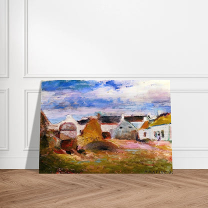 FARMYARD IN BRITTANY 1897 - Henri Matisse Brushed Aluminum Print - 70x100 cm / 28x40 inches | Henri Matisse Aluminum Print | Henri Matisse Prints