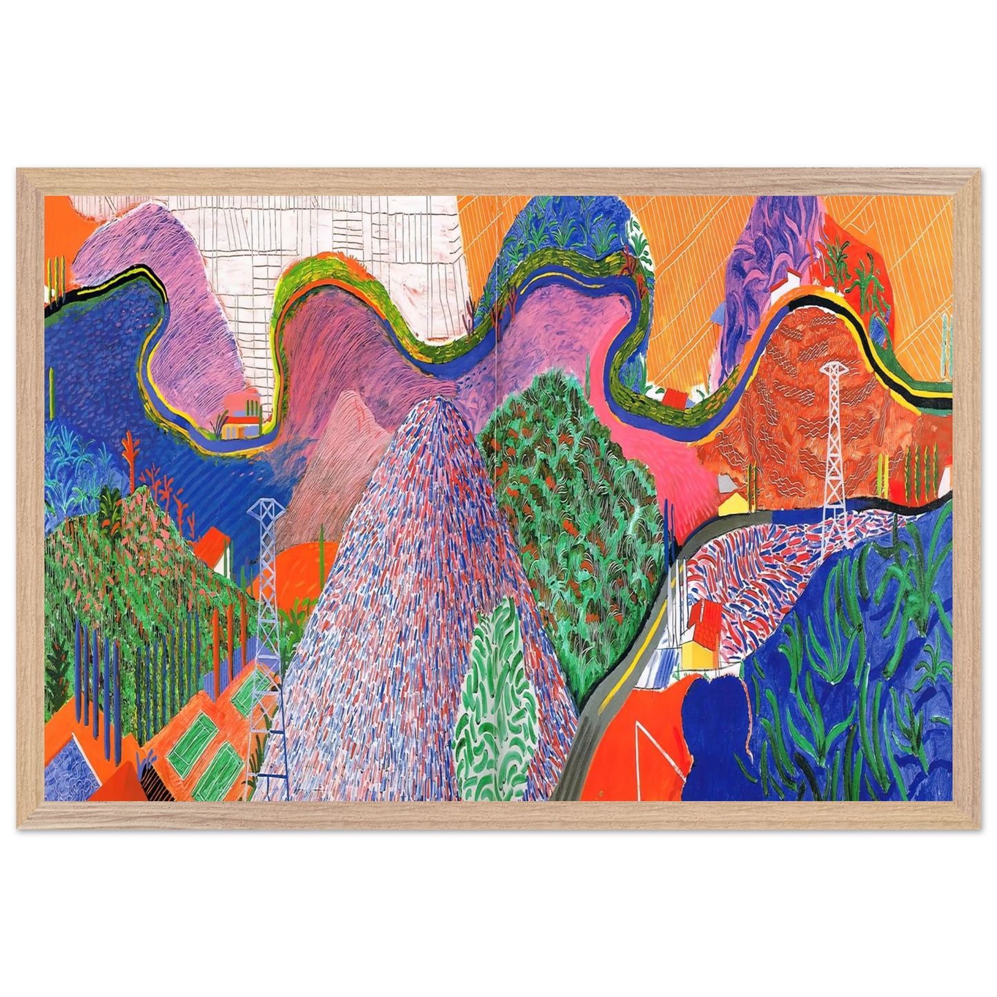 David Hockney - David Hockney Wall art - 15x20 cm / 6x8 inches - Fine Art Poster-canvas - -
