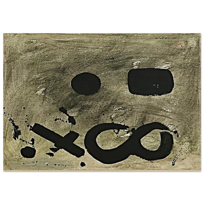 Figure Eight - 1967 - Adolph Gottlieb Brushed Aluminum Print - 70x100 cm / 28x40 inches | Adolph Gottlieb Aluminum Print | Adolph Gottlieb Prints