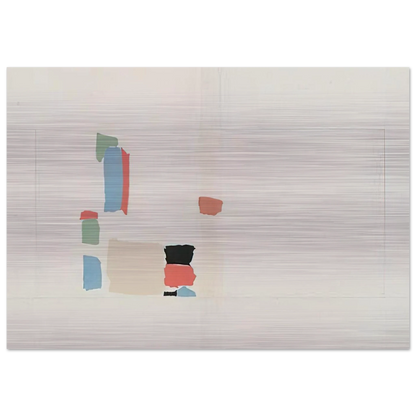 Abstract Composition - Lyrical Abstraction - Nicolas de Stael Brushed Aluminum Print - 70x100 cm / 28x40 inches | Nicolas de Stael Aluminum Print | Nicolas de Stael Prints