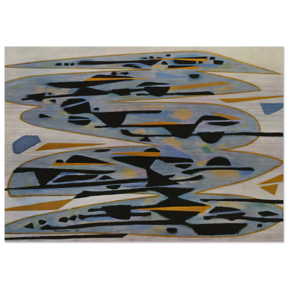 Morte eau - 1954 - Alfred Manessier Brushed Aluminum Print - 70x100 cm / 28x40 inches | Alfred Manessier Aluminum Print | Alfred Manessier Prints
