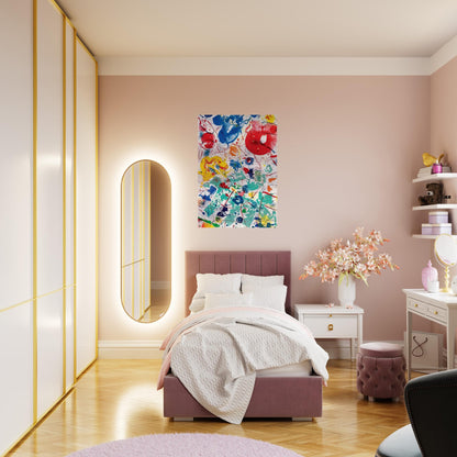 Untitled  SF 358  - Sam Francis Brushed Aluminum Print - 70x100 cm / 28x40 inches | Sam Francis Aluminum Print | Sam Francis Prints