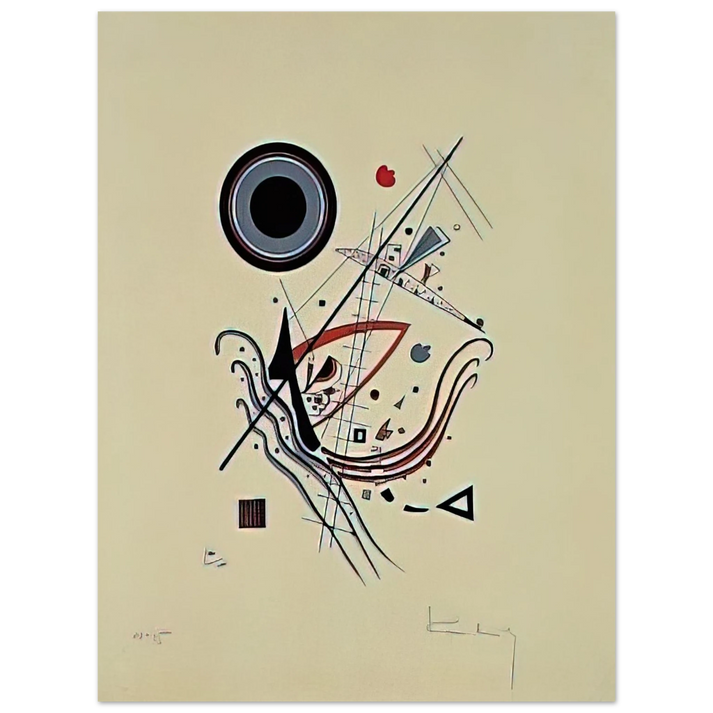 Wassily Kandinsky - BLUE 1922  75x100 cm / 30x40inches Fine Art Poster