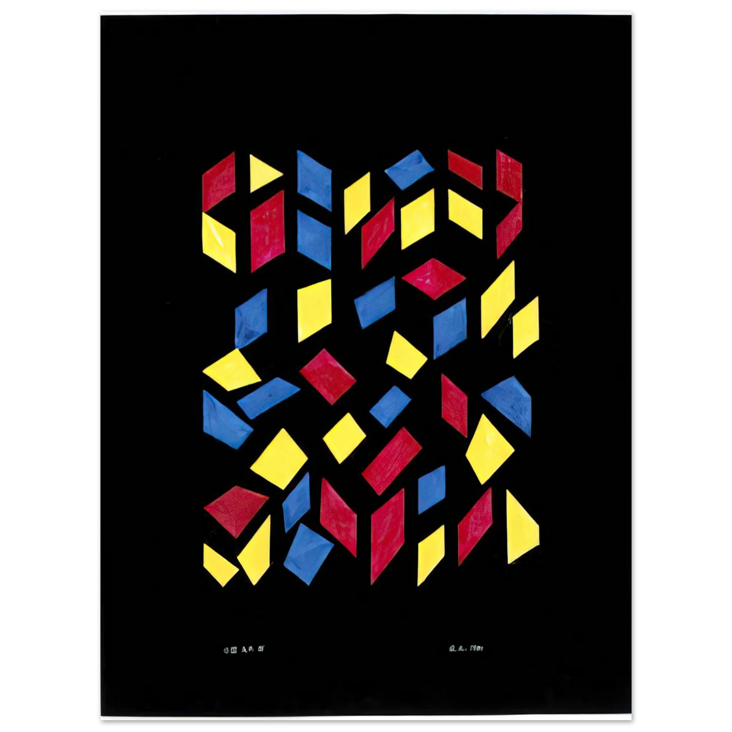 Anni Albers - ORCHESTRA III 1980  75x100 cm / 30x40inches Fine Art Poster