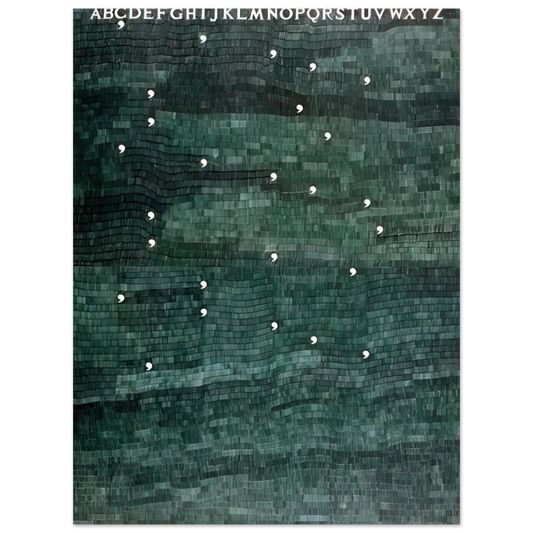 Alighiero Boetti - CINQUE PER CINQUE VENTICINQUE 1983  75x100 cm / 30x40inches Fine Art Poster