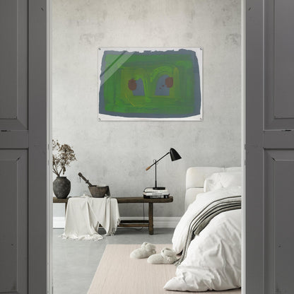 Lotus - 1980 - Howard Hodgkin Acrylic Print - 70x100 cm / 28x40″ inches
