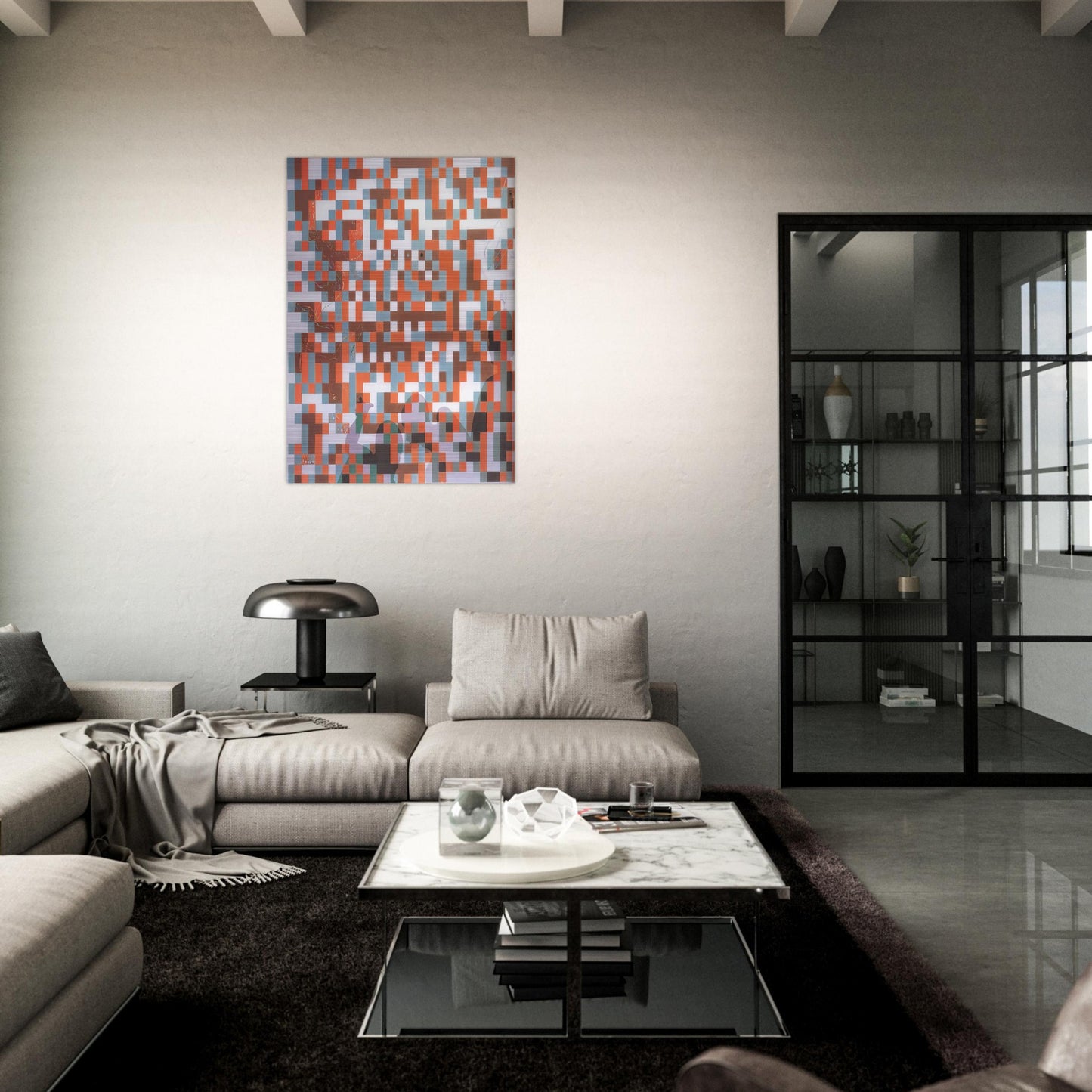 CYBERNETIC ODALISUQE HOMAGE TO BELA JULESZ - Salvador Dali Brushed Aluminum Print - 70x100 cm / 28x40 inches | Salvador Dali Aluminum Print | Salvador Dali Prints