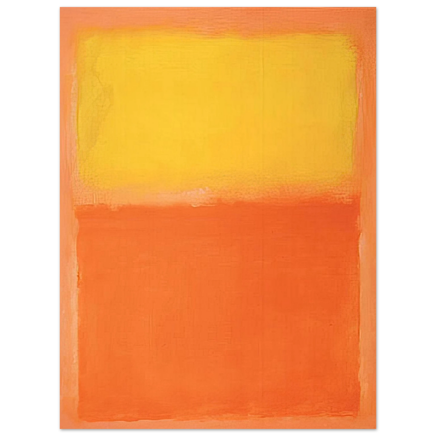 Mark Rothko - Orange and Yellow - 1956 Wall Art - 21x29.7 cm / 8x12" - Fine Art Poster-canvas - -