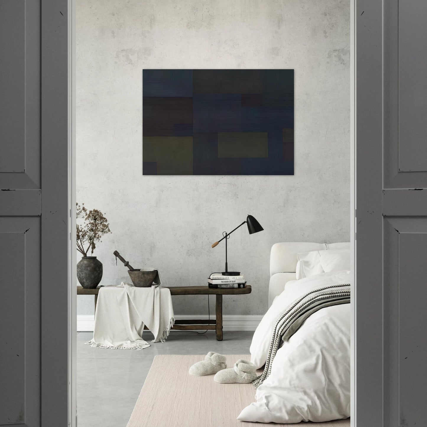 Number 17 - 1953 - Ad Reinhardt Brushed Aluminum Print - 70x100 cm / 28x40 inches | Ad Reinhardt Aluminum Print | Ad Reinhardt Prints