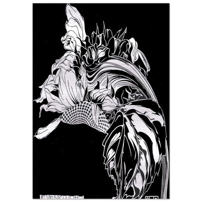 LIFE FORCE - MC Escher Brushed Aluminum Print - 70x100 cm / 28x40 inches | MC Escher Aluminum Print | MC Escher Prints