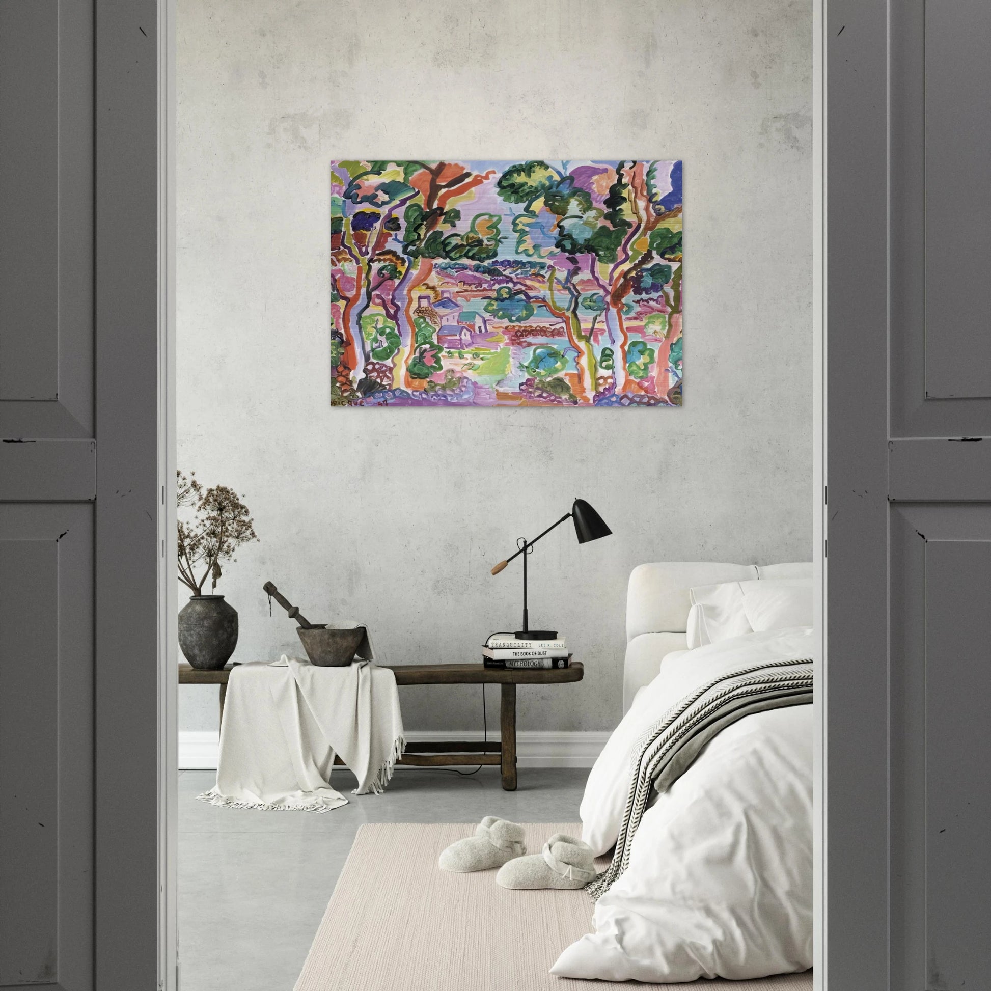 Paysage - Fauvism - Charles Lapicque Brushed Aluminum Print - 70x100 cm / 28x40 inches | Charles Lapicque Aluminum Print | Charles Lapicque Prints