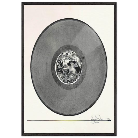 SCOTT FAGAN RECORD 1970 - Jasper Johns 70x100 cm / 28x40 inches Framed Art Print – Black Wooden Frame