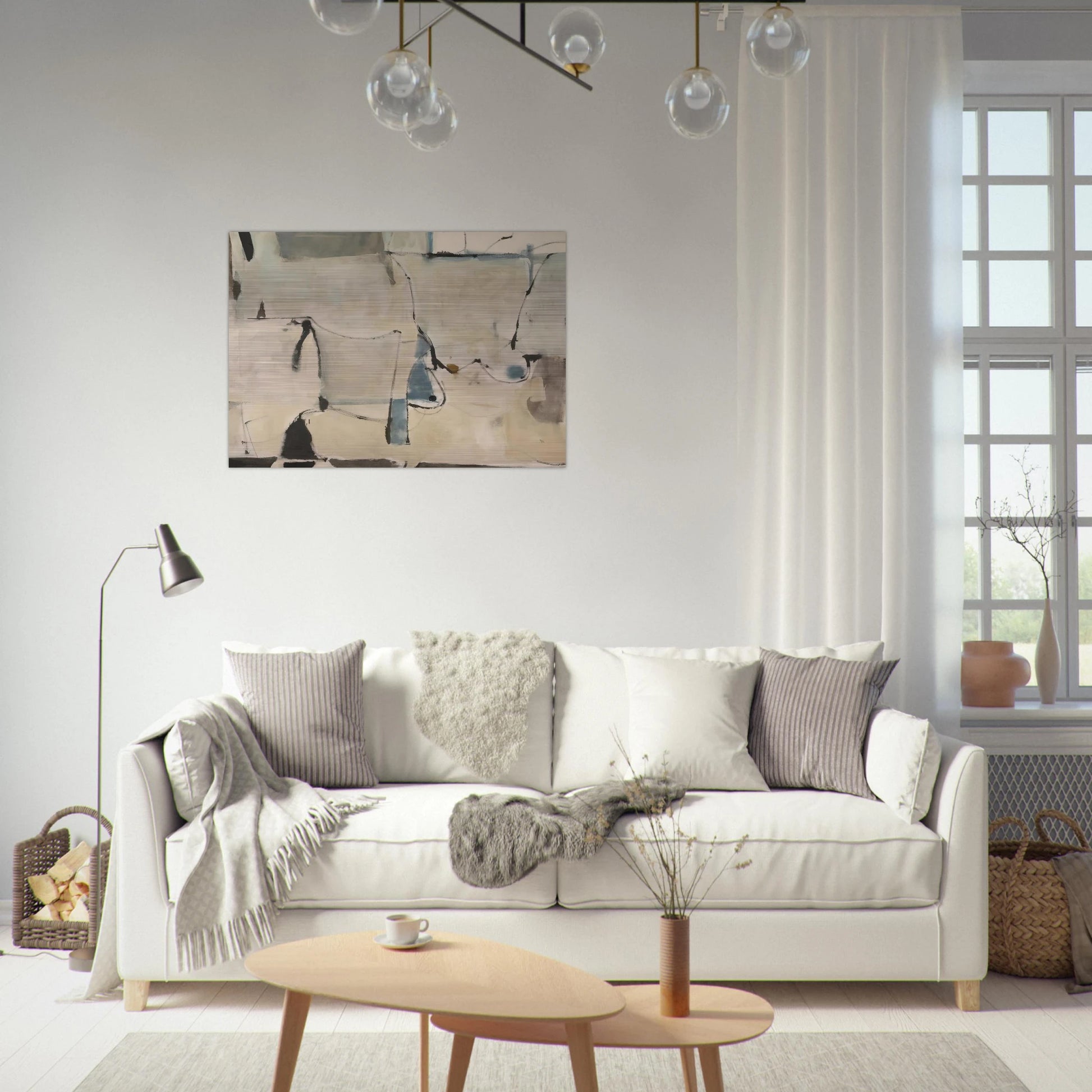 Miller 22 - Richard Diebenkorn Brushed Aluminum Print - 70x100 cm / 28x40 inches | Richard Diebenkorn Aluminum Print | Richard Diebenkorn Prints