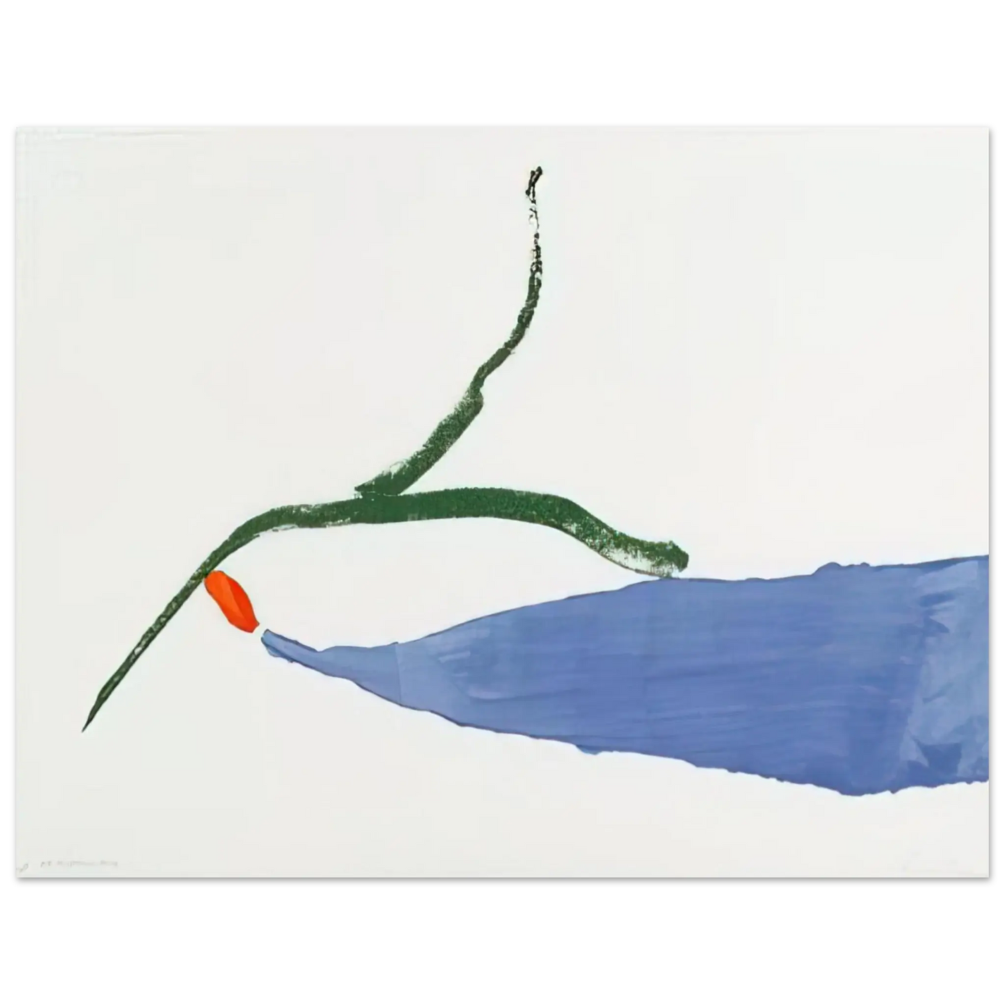 Helen Frankenthaler - A Little Zen - 1970 Wall art - A2 (42 x 59.4  cm) - Premium Wooden Framed Poster With Fine Art Paper - Wood frame