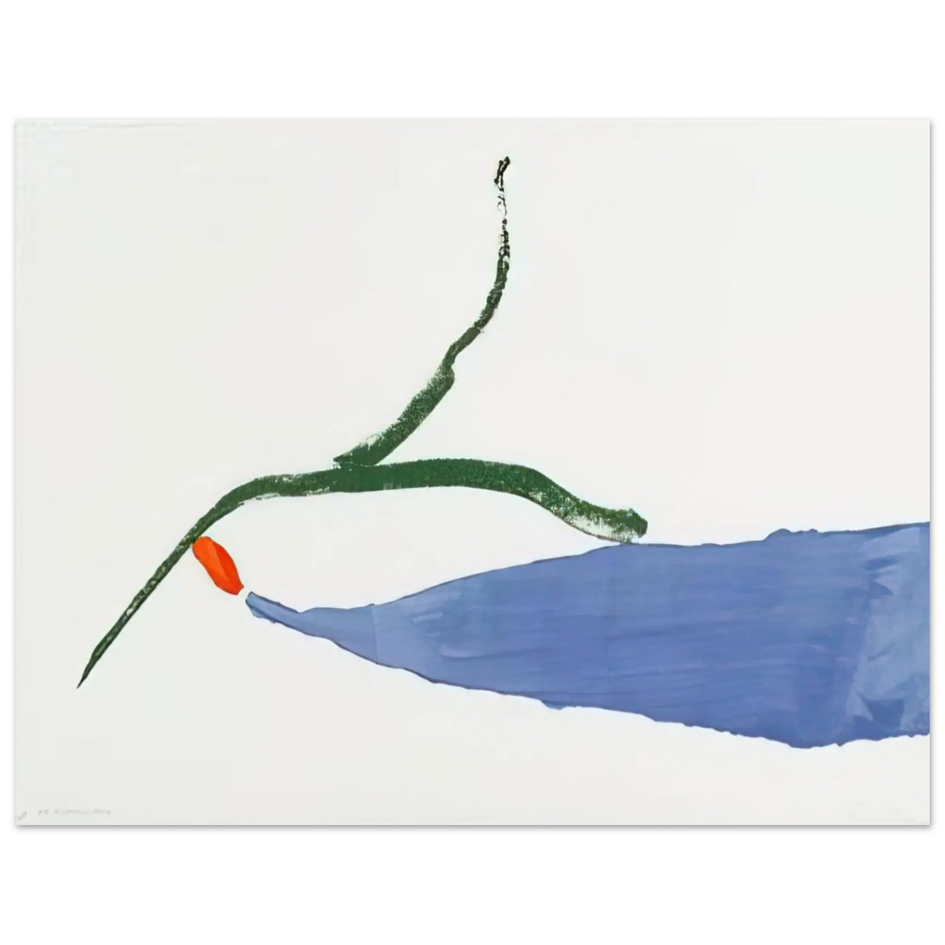 Helen Frankenthaler - A Little Zen - 1970 Wall art - A2 (42 x 59.4  cm) - Premium Wooden Framed Poster With Fine Art Paper - Wood frame