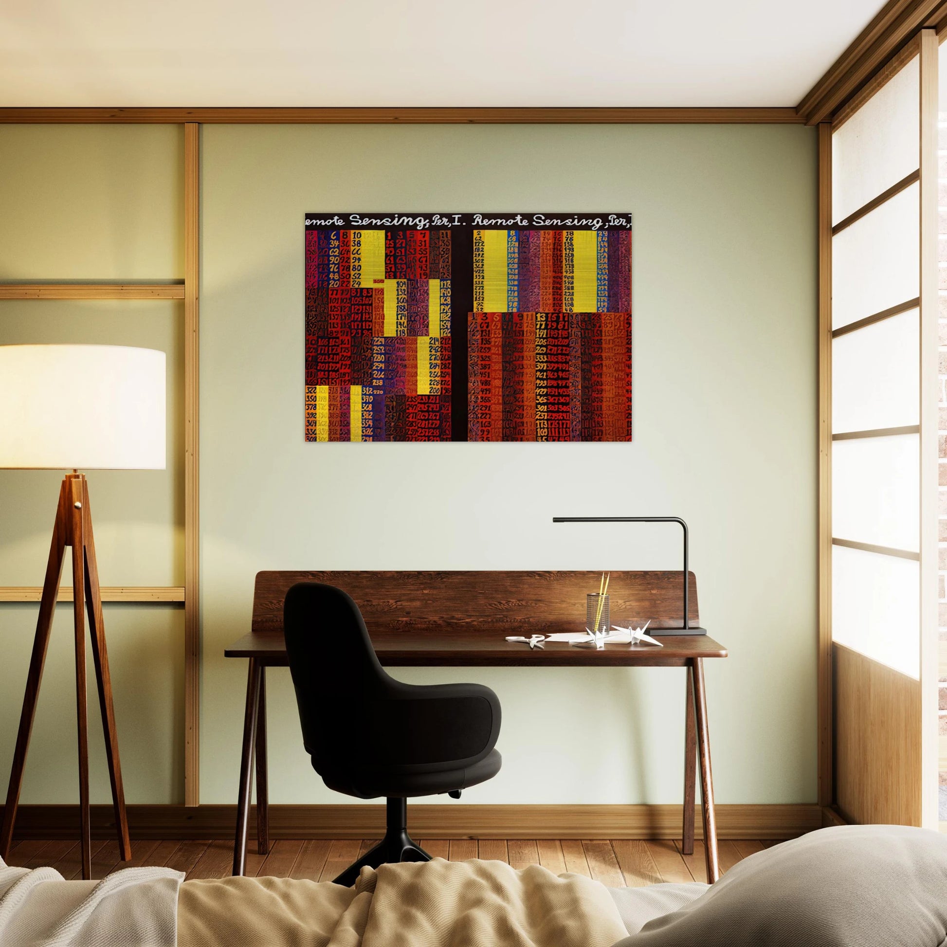 Remote Sensing, Per I  II - 1979 - Alfred Jensen Brushed Aluminum Print - 70x100 cm / 28x40 inches | Alfred Jensen Aluminum Print | Alfred Jensen Prints