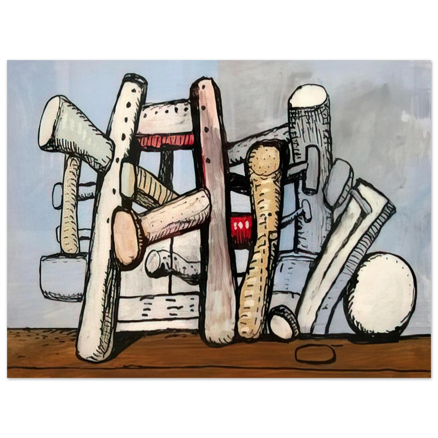 Philip Guston - UNTITLED 1980  75x100 cm / 30x40inches Fine Art Poster