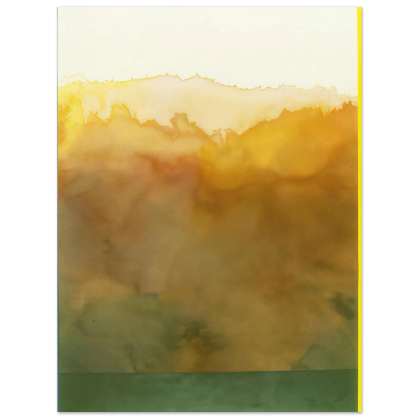 Ronnie Landfield - Turtle - 1977  75x100 cm / 30x40inches Fine Art Poster