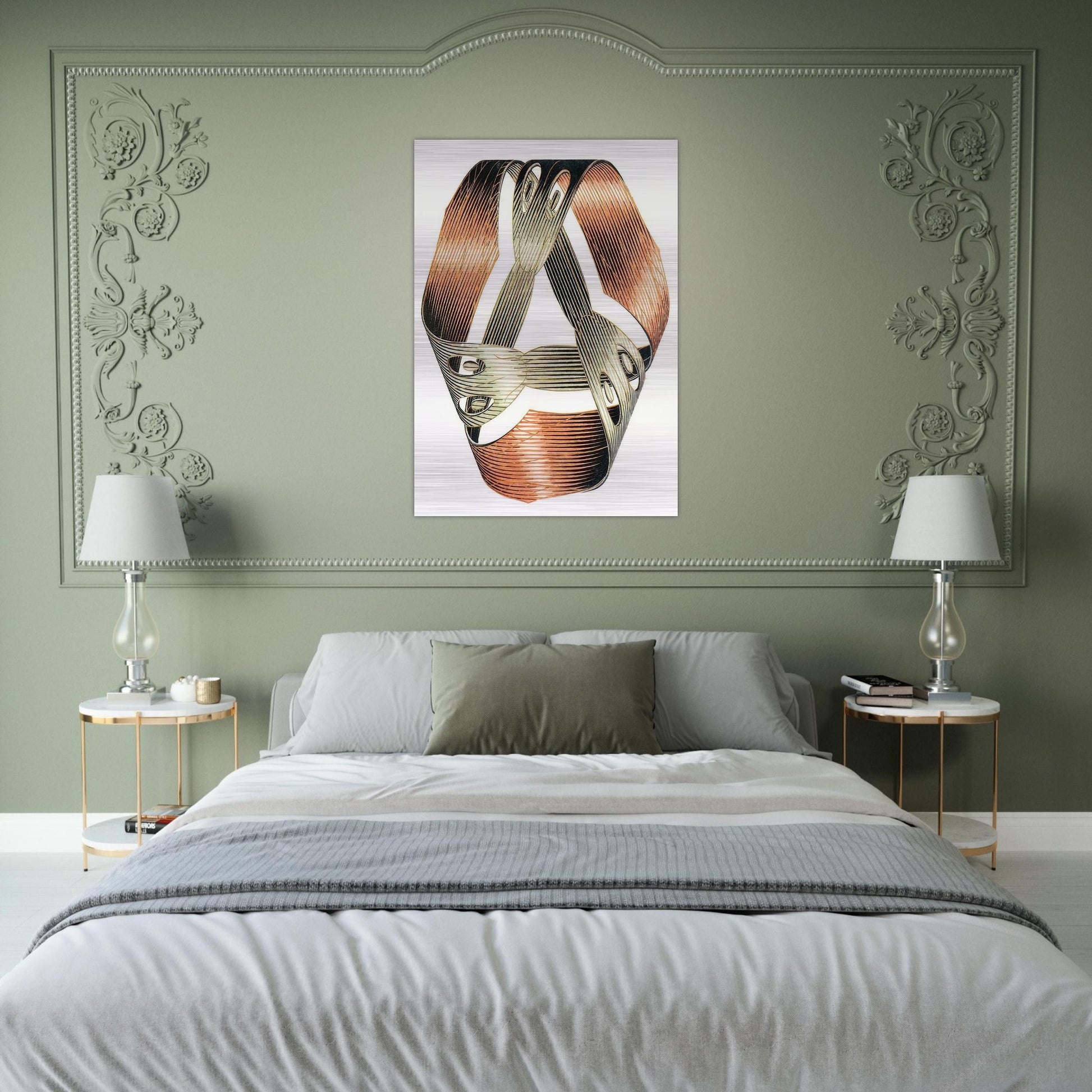 MOEBIUS STRIP I - MC Escher Brushed Aluminum Print - 70x100 cm / 28x40 inches | MC Escher Aluminum Print | MC Escher Prints