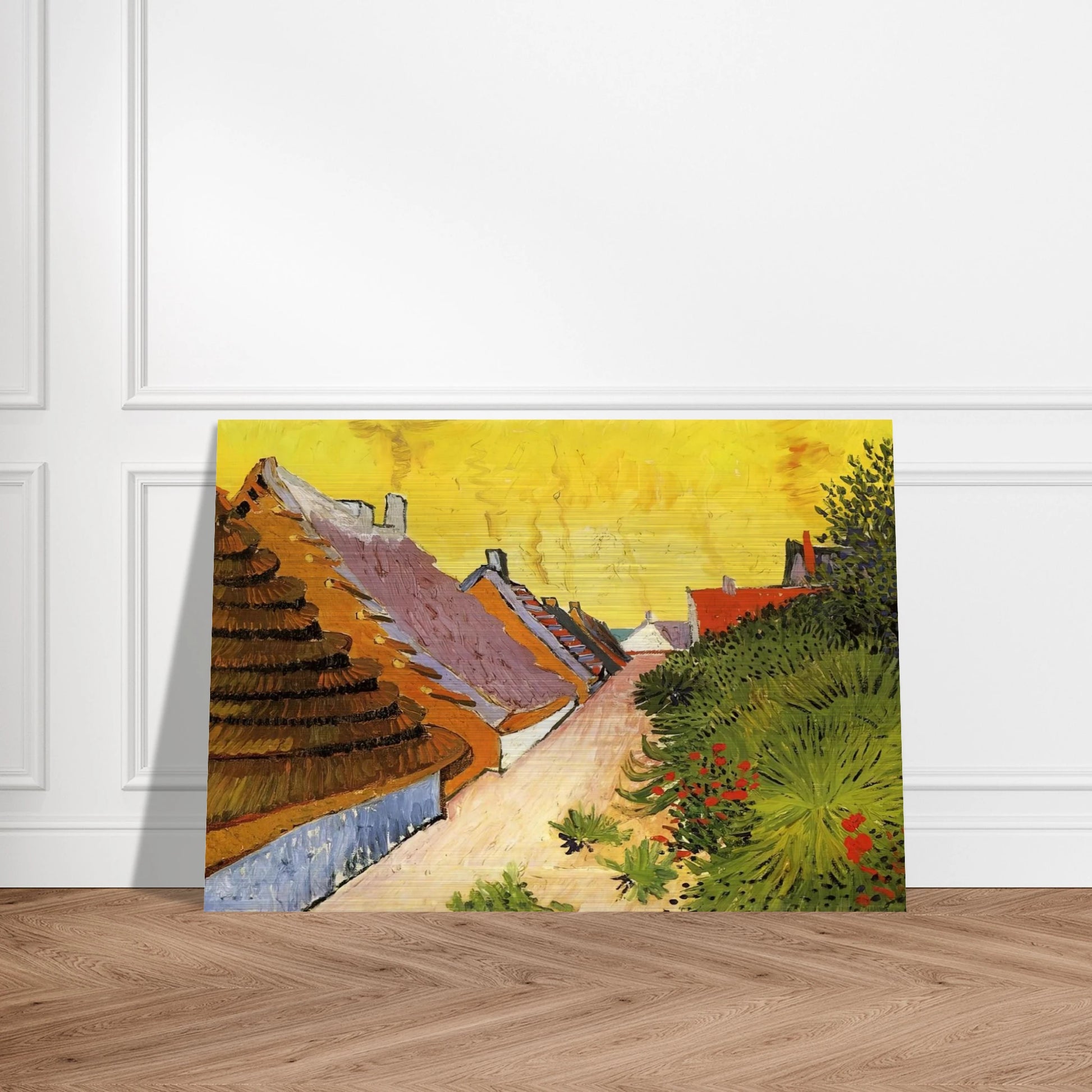 Street in Saintes-Maries - Vincent van Gogh Brushed Aluminum Print - 70x100 cm / 28x40 inches | Vincent van Gogh Aluminum Print | Vincent van Gogh Prints